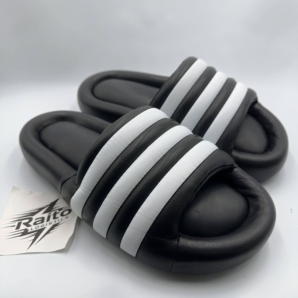Mens Size 11 Adidas Sandals Adilette 24 Slides Core Black Cloud White JP8248